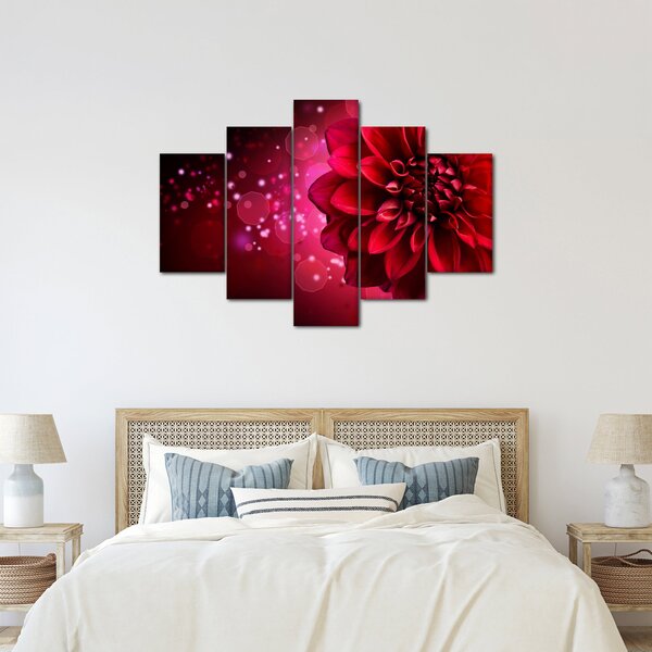 Slika crvenog cvijeta (150x105 cm)