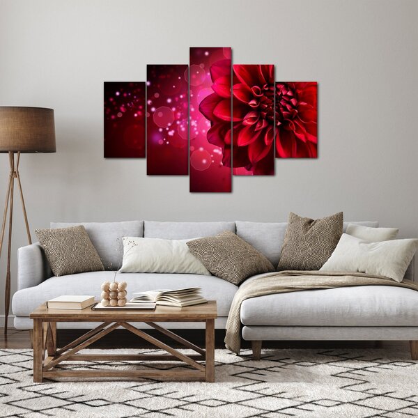 Slika crvenog cvijeta (150x105 cm)