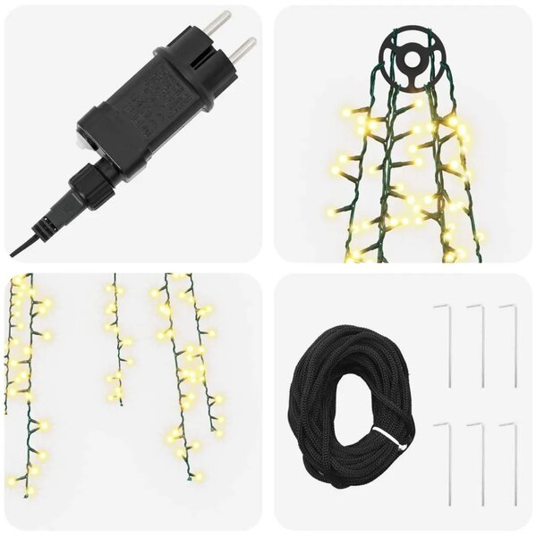 Svjetla za božićno drvce sa 6 LED dioda 540 LED lampica - 180 cm