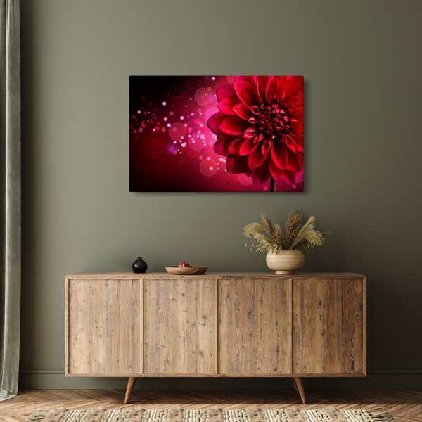 Slika crvenog cvijeta (90x60 cm)