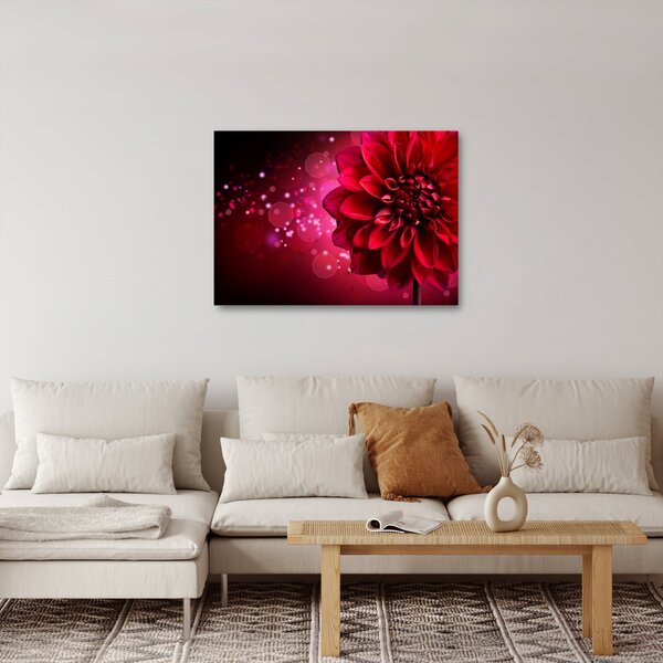 Slika crvenog cvijeta (70x50 cm)