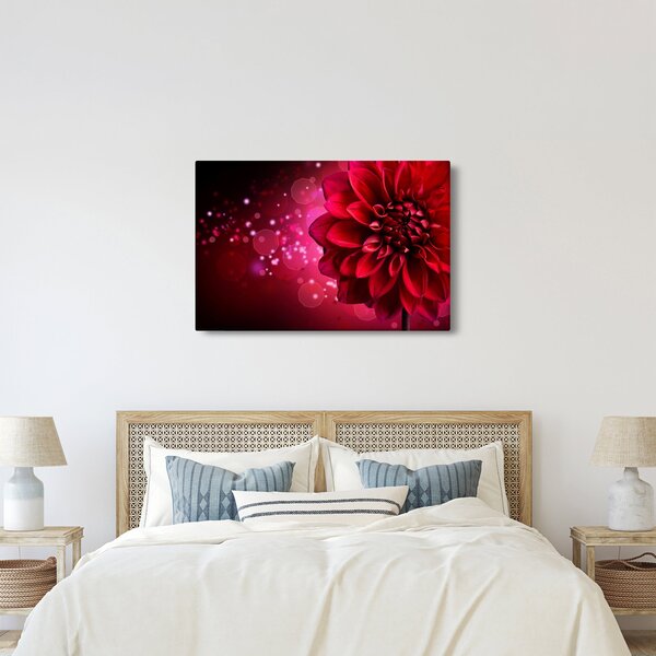 Slika crvenog cvijeta (90x60 cm)