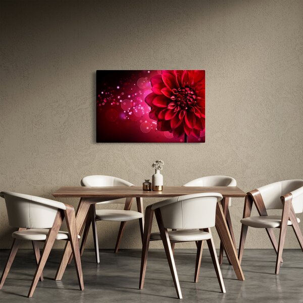 Slika crvenog cvijeta (90x60 cm)
