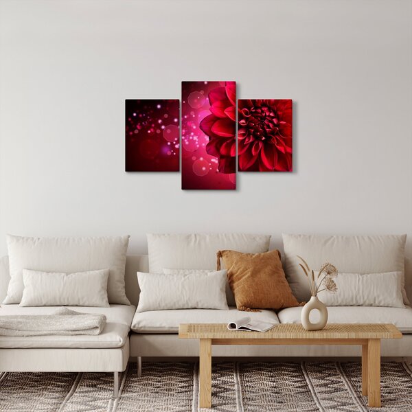 Slika crvenog cvijeta (90x60 cm)