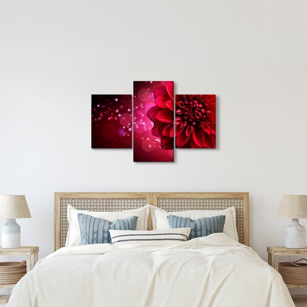 Slika crvenog cvijeta (90x60 cm)