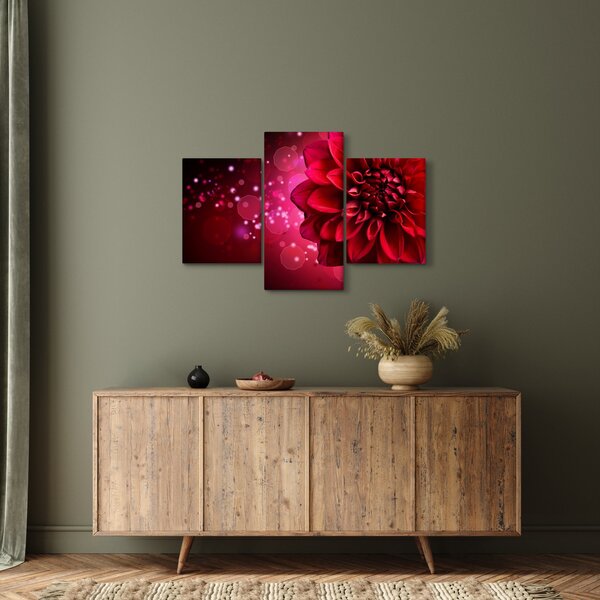 Slika crvenog cvijeta (90x60 cm)