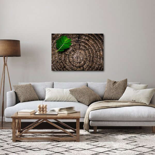 Slika lista na deblu drveta (70x50 cm)