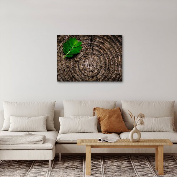 Slika lista na deblu drveta (70x50 cm)