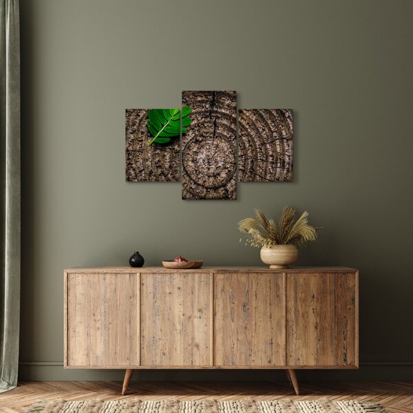 Slika lista na deblu drveta (90x60 cm)