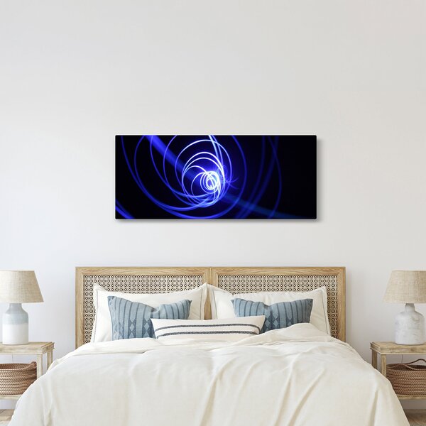 Slika plavih spirala (120x50 cm)