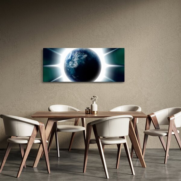 Slika osvijetlenog planeta (120x50 cm)