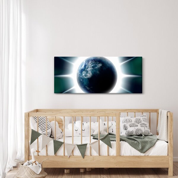 Slika osvijetlenog planeta (120x50 cm)