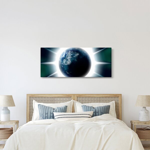 Slika osvijetlenog planeta (120x50 cm)
