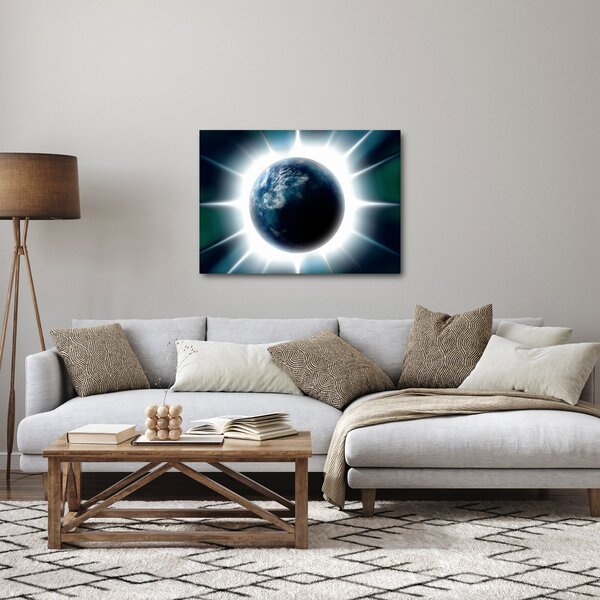 Slika osvijetlenog planeta (70x50 cm)