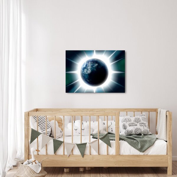 Slika osvijetlenog planeta (70x50 cm)