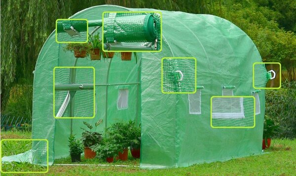 Vrtni plastenik 2 x 3,5 m