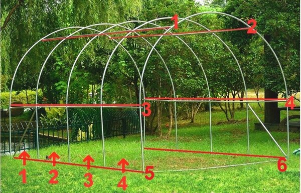 Vrtni plastenik 2,5x4 m