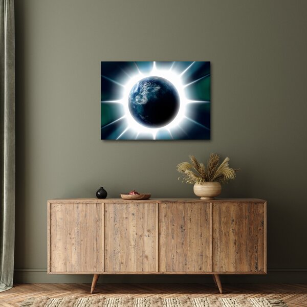 Slika osvijetlenog planeta (70x50 cm)