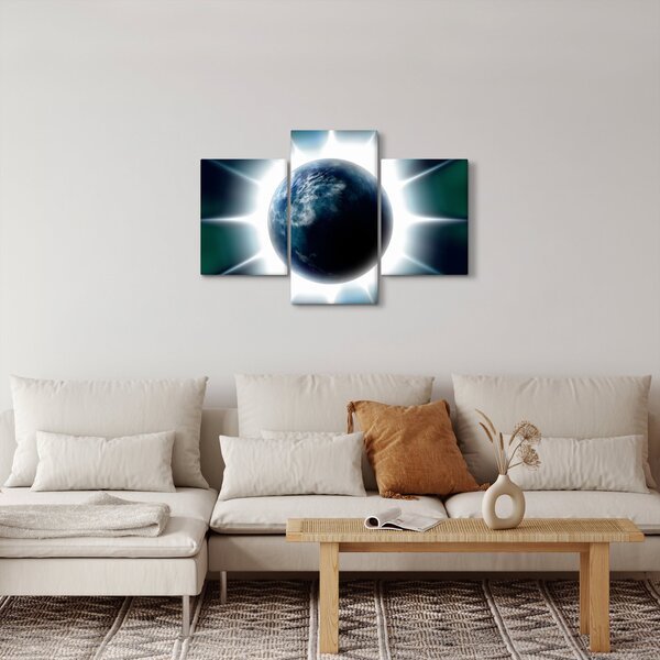 Slika osvijetlenog planeta (90x60 cm)