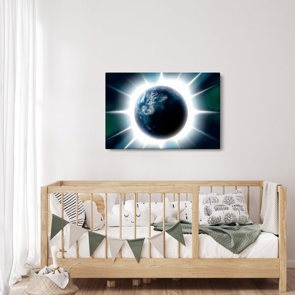 Slika osvijetlenog planeta (90x60 cm)