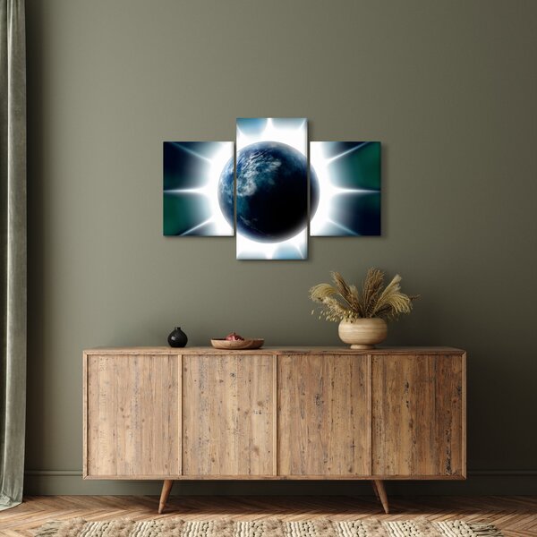 Slika osvijetlenog planeta (90x60 cm)
