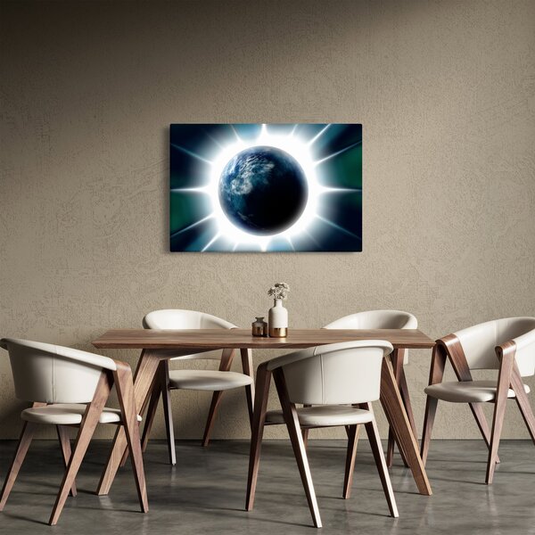 Slika osvijetlenog planeta (90x60 cm)