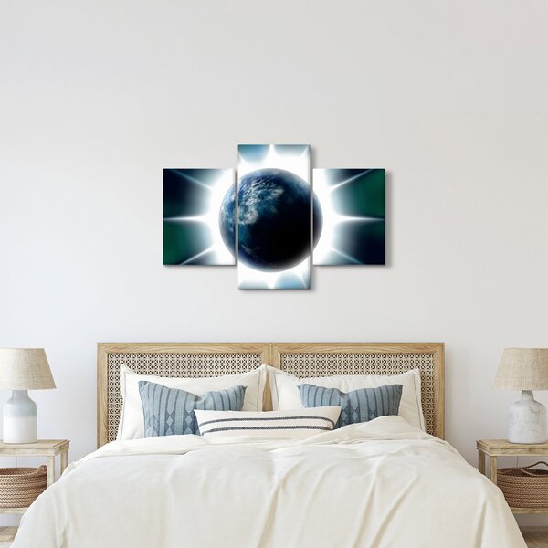Slika osvijetlenog planeta (90x60 cm)
