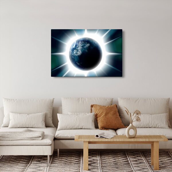 Slika osvijetlenog planeta (90x60 cm)
