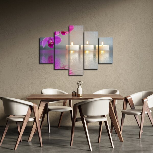 Slika svijeća na vodi (150x105 cm)