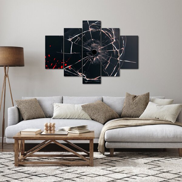 Apstraktna slika - slomljeno staklo (150x105 cm)