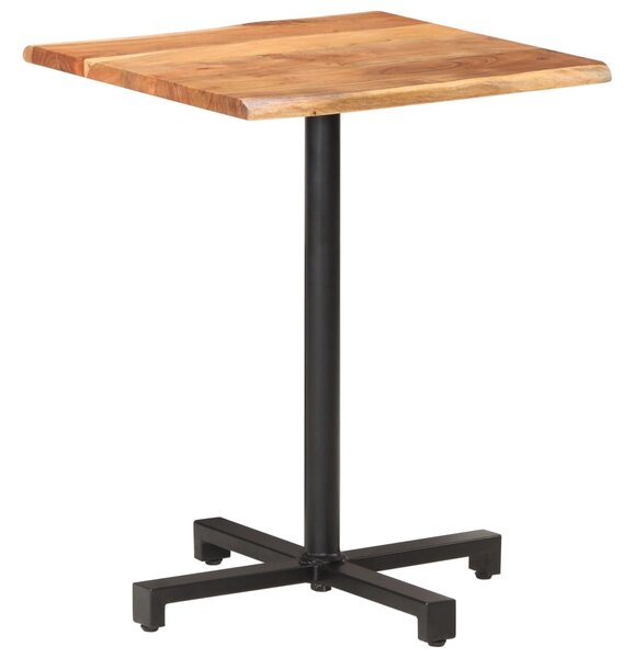 VidaXL Bistro stol sa živim rubovima 60x60x75 cm masivno drvo bagrema