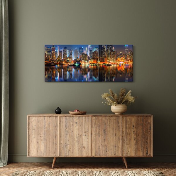 Slika Manhattana noću (120x50 cm)