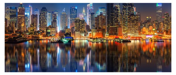 Slika Manhattana noću (120x50 cm)