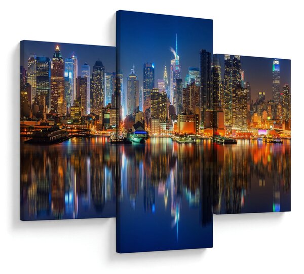 Slika Manhattana noću (90x60 cm)