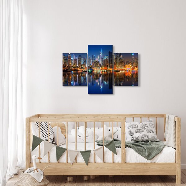 Slika Manhattana noću (90x60 cm)