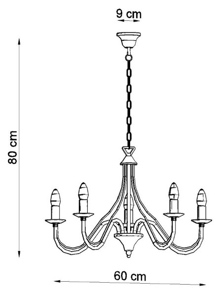Luster MINERWA 5 bijela
