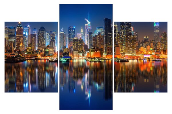 Slika Manhattana noću (90x60 cm)