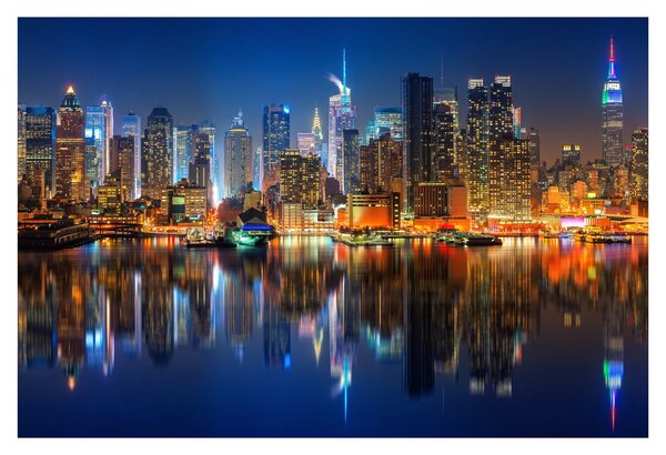 Slika Manhattana noću (90x60 cm)