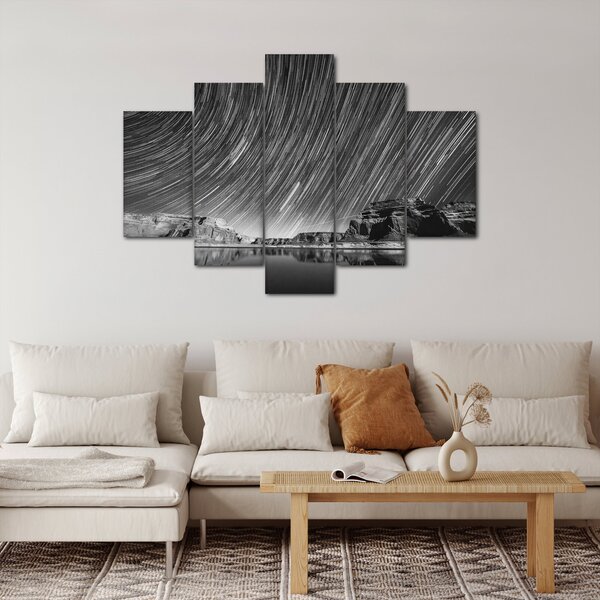 Crno-bijela slika zvjezdanog neba (150x105 cm)