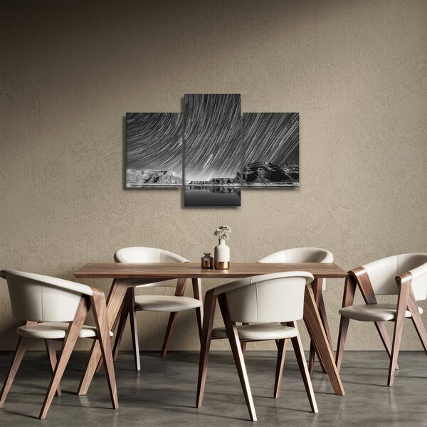 Crno-bijela slika zvjezdanog neba (90x60 cm)
