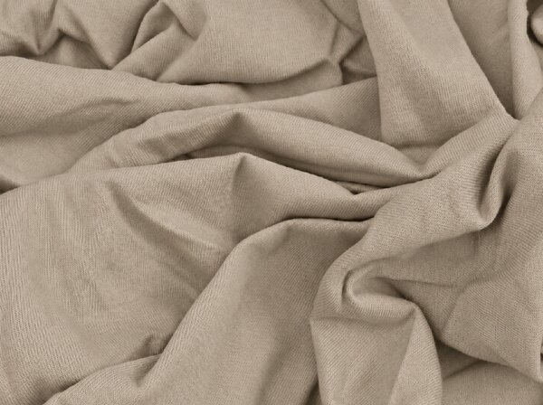 Jersey plahta EXCLUSIVE cappuccino 90 x 200 cm