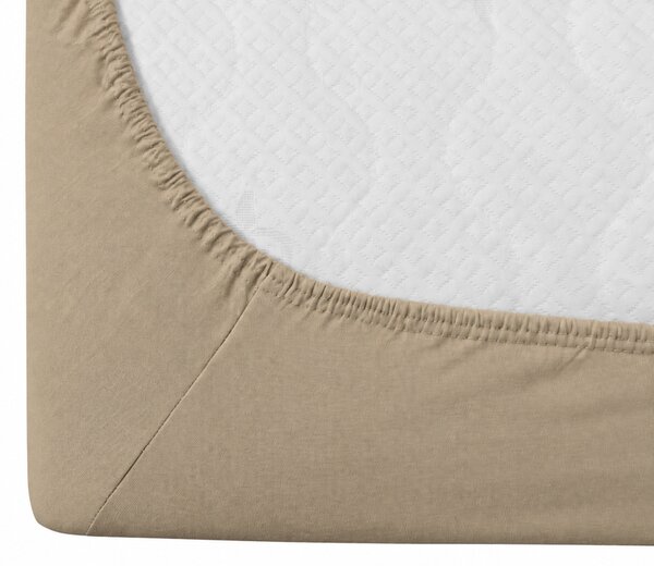 Jersey plahta EXCLUSIVE cappuccino 90 x 200 cm