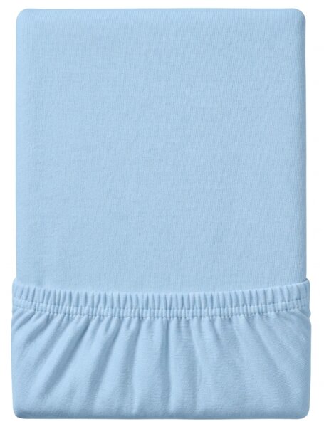 Jersey plahta EXCLUSIVE ledeno plava 90 x 200 cm