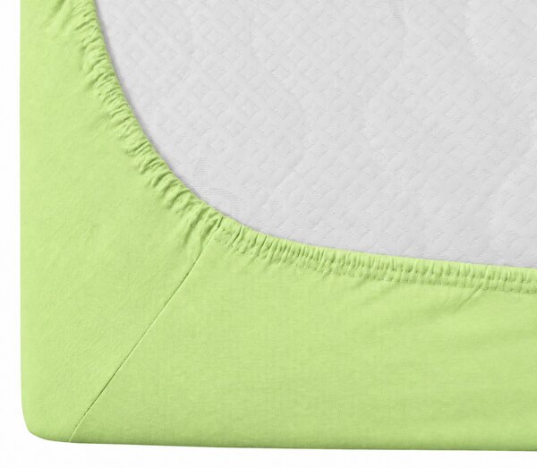 Jersey plahta EXCLUSIVE svijetlo zelena 90 x 200 cm