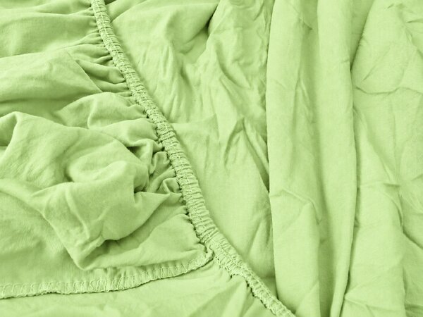 Jersey plahta EXCLUSIVE svijetlo zelena 90 x 200 cm