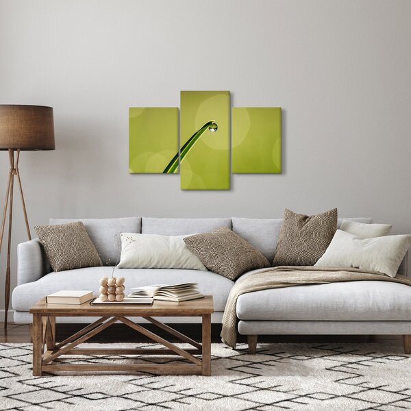 Slika kapi vode na travi (90x60 cm)