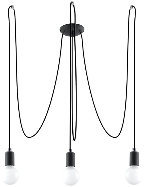 Luster EDISON 3 crna