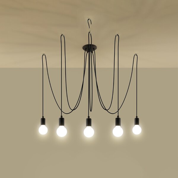 Luster EDISON 5 crna