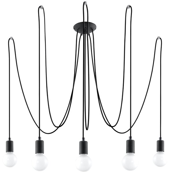 Luster EDISON 5 crna