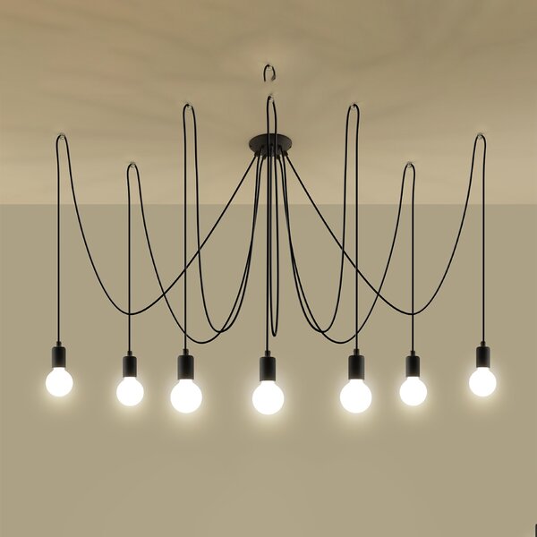 Luster EDISON 7 crna